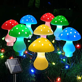 Illuminazione Esterna a Forma Di Funghi Due Colori Led Waterproof Vari Set Modalità Di Illuminazione - INTERIOR DREAM DESIGN