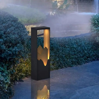 Illuminazione Esterna In Acciaio Luci LED Due Dimensioni Adatto A Giardino Design Moderno - INTERIOR DREAM DESIGN