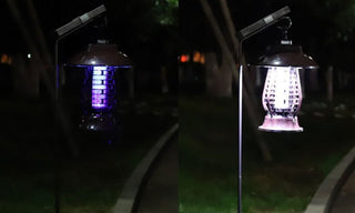 Lampada Antizanzare Solare Giardino Esterno Pannello 24 LED - INTERIOR DREAM DESIGN