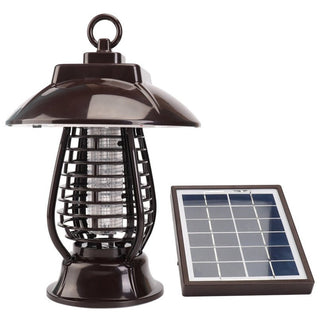 Lampada Antizanzare Solare Giardino Esterno Pannello 24 LED - INTERIOR DREAM DESIGN