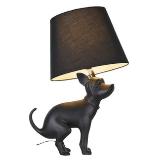 Lampada Artistica Cane Grande Piccolo Led Pratica Salotto Nera Particolare Camera Letto-INTERIOR DREAM DESIGN