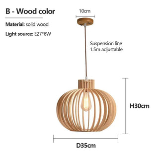 Lampada Da Soffitto Materiale Legno Decorazione Casa Arredo Soffitto Creativo Moderno-INTERIOR DREAM DESIGN