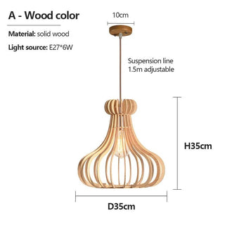 Lampada Da Soffitto Materiale Legno Decorazione Casa Arredo Soffitto Creativo Moderno-INTERIOR DREAM DESIGN