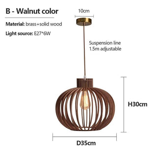 Lampada Da Soffitto Materiale Legno Decorazione Casa Arredo Soffitto Creativo Moderno-INTERIOR DREAM DESIGN