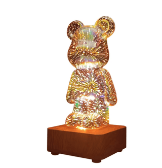 Lampada Da Tavolo USB 3D Da Tavolo Decorazione Scrivania Design Moderno Modello Orso Cuore - INTERIOR DREAM DESIGN