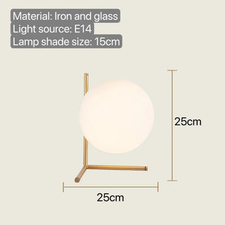 Lampada Design Moderno Innovativo Semplice Luna Circolare Metallo Vetro-INTERIOR DREAM DESIGN