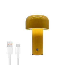 Lampada Elegante Design Fungo LED Ricarica USB Decorativa Comodino Accessori Arredamento Casa - INTERIOR DREAM DESIGN