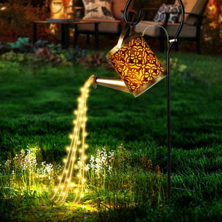 Lampada Giardino Esterno Luci Illuminazione Decorativa Innaffiatoio Ferro Battuto Silicone Rame LED Decorazione Casa - INTERIOR DREAM DESIGN