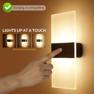 Lampada Parete LED Sensore Movimento Ricaricabile USB - INTERIOR DREAM DESIGN