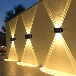 Lampada Parete Ricarica Luce Solare LED Impermeabile Illuminazione Arredamento Esterno Casa - INTERIOR DREAM DESIGN