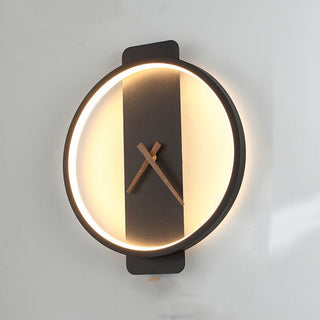 Lampada Parete Stile Nordico Design Orologio - INTERIOR DREAM DESIGN