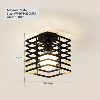 Lampada Plafoniera Soffitto Nero Diversi Modelli Metallo Interruttore Accessori Arredamento Casa Illuminazione Decorazione - INTERIOR DREAM DESIGN