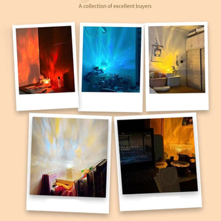 Lampada Proiezione Colorata Aurora Casa Stile Camera Salotto Luce Decorazione Particolare Vari Colori-INTERIOR DREAM DESIGN