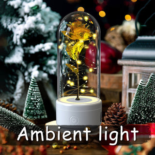 Lampada Rosa LED Campana Vetro Speaker Bluetooth - INTERIOR DREAM DESIGN