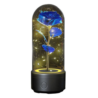 Lampada Rosa LED Campana Vetro Speaker Bluetooth - INTERIOR DREAM DESIGN