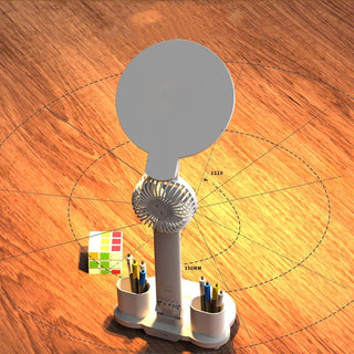 Lampada Scrivania LED Orologio Ventola Dimmerabile USB - INTERIOR DREAM DESIGN