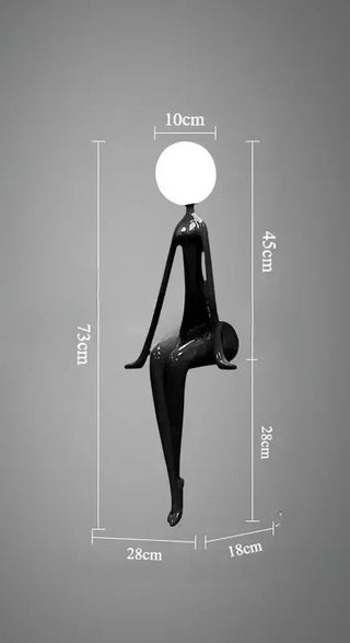 Lampada Statua Umana Moderna Diversi Colori Scultura Particolare Design Elegante-INTERIOR DREAM DESIGN