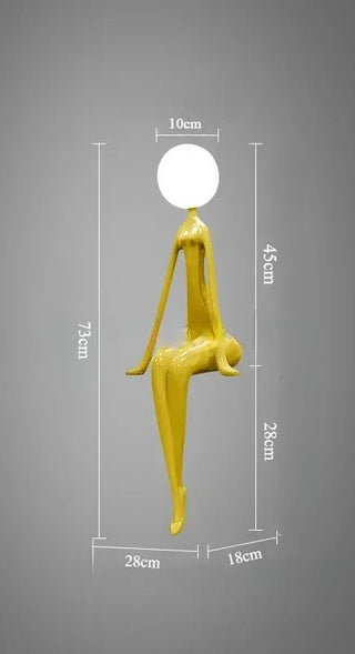 Lampada Statua Umana Moderna Diversi Colori Scultura Particolare Design Elegante-INTERIOR DREAM DESIGN