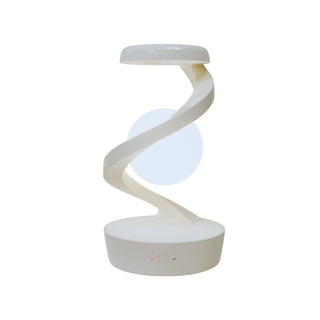 Lampada Tavolo Sensore Luna Rotante Ricarica Wireless Smartphone - INTERIOR DREAM DESIGN