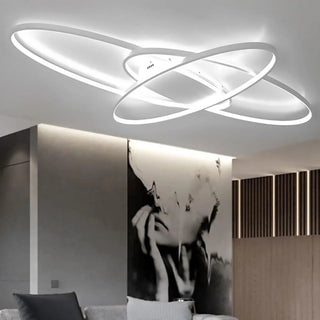 Lampadario Di Colore Bianco Tre Emissione Di Colore Arredo Moderno Potenza 220V In Alluminio Pratico E Leggero - INTERIOR DREAM DESIGN