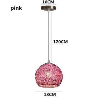 Lampadario Diverse Colorazioni Forma Circolare Materiale Alluminio Decorazione Creativa Arredo Casa-INTERIOR DREAM DESIGN