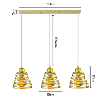 Lampadario Materiale Metallo Diverse Colorazioni Design Elegante Moderno Illuminazione Casa-INTERIOR DREAM DESIGN