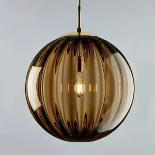 Lampadario Materiale Vetro Modello Sfera Diverse Colorazioni Design Moderno Innovativo Elegante-INTERIOR DREAM DESIGN
