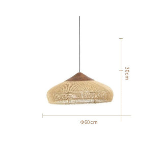 Lampadario Rattan Beige Diversi Colori Lampadina Non Inclusa Forma Rotonda-INTERIOR DREAM DESIGN
