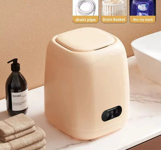 Lavatrice Portatile Vestiti Bambini Colore Beige Capacità 9 Litri Piccole Dimensioni Elettrodomestici-INTERIOR DREAM DESIGN
