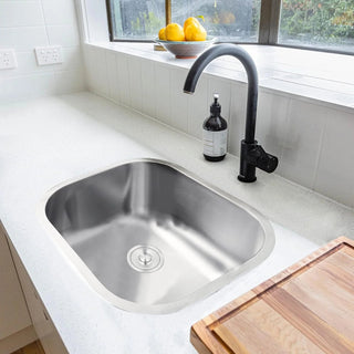 Lavello Lavandino Lavabo Argento Acciaio Inossidabile 304 Resistente Tubi Drenaggio Alta Qualità Accessori Cucina Casa - INTERIOR DREAM DESIGN