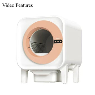 Lettiera Autopulente Scatola Chiusa Oblò Diversi Colori Animali Domestici Pulizia-INTERIOR DREAM DESIGN