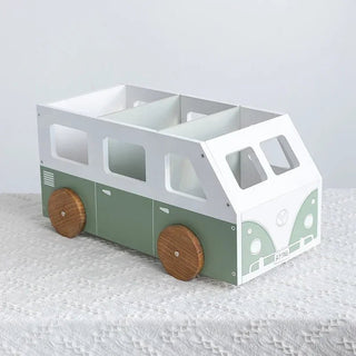 Libreria Camera Bambini Forma Camion Organizzazione Libri Legno Casa-INTERIOR DREAM DESIGN