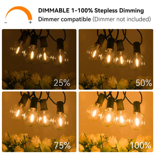 Luci Esterno Lampadine Due Dimensioni 15M 36M Giardino Natale Casa Feste Design Abbellimento - INTERIOR DREAM DESIGN