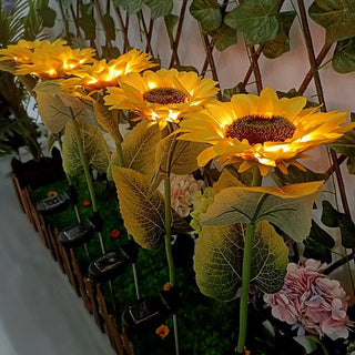 Luci LED Giardino Esterno Girasole 1/3 Pezzi Luce Calda Energia Solare Accessori Arredamento Casa Decorazione - INTERIOR DREAM DESIGN