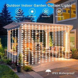 Luci Varie Dimensioni Varie Modalità Natale Feste Giardino Design Cascata Waterproof LED Interno Esterno adatte A Feste - INTERIOR DREAM DESIGN