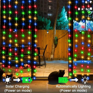 Luci Varie Dimensioni Varie Modalità Natale Feste Giardino Design Cascata Waterproof LED Interno Esterno adatte A Feste - INTERIOR DREAM DESIGN