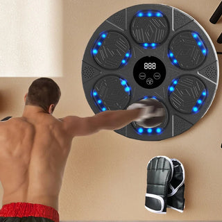 Macchina Boxe Musicale Elettronica Montaggio Parete Kickboxing Fitness-INTERIOR DREAM DESIGN