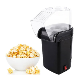 Macchina Popcorn Piccola Simpatica Nera Pratica Cucina Automatica Calda Resistente-INTERIOR DREAM DESIGN