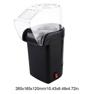 Macchina Popcorn Piccola Simpatica Nera Pratica Cucina Automatica Calda Resistente-INTERIOR DREAM DESIGN