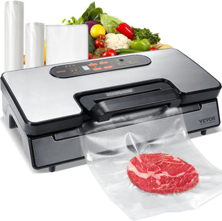 Macchina Sottovuoto Argento Acciaio Accessori Inclusi Alta Qualità Elettrodomestici Cucina-INTERIOR DREAM DESIGN