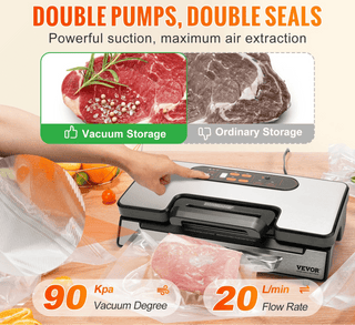 Macchina Sottovuoto Argento Acciaio Accessori Inclusi Alta Qualità Elettrodomestici Cucina-INTERIOR DREAM DESIGN