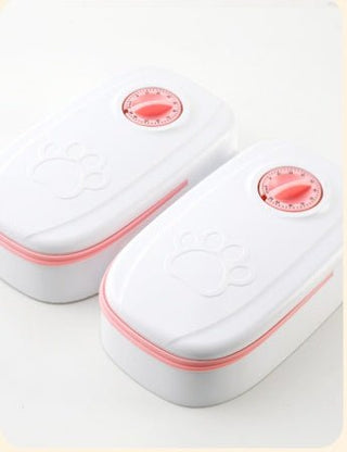 Mangiatoia Automatica Cani Gatti Timer Ciotola Acciaio Inox - INTERIOR DREAM DESIGN