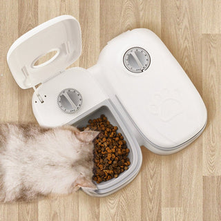 Mangiatoia Automatica Cani Gatti Timer Ciotola Acciaio Inox - INTERIOR DREAM DESIGN