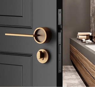 Maniglia Zinco Bronzo Apertura Porte Casa Serratura Sicurezza-INTERIOR DREAM DESIGN