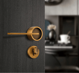 Maniglia Zinco Bronzo Apertura Porte Casa Serratura Sicurezza-INTERIOR DREAM DESIGN