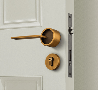 Maniglia Zinco Bronzo Apertura Porte Casa Serratura Sicurezza-INTERIOR DREAM DESIGN