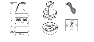 Massaggiatore Cuoio Capelluto Modalità Lenta Veloce USB - INTERIOR DREAM DESIGN