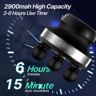 Massaggiatore Piccole Dimensioni 4 Testine 5 Velocità Fitness Corpo Cellulite Circolazione-INTERIOR DREAM DESIGN