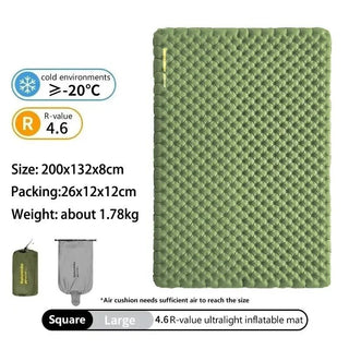 Materassino Campeggio Verde Richiudibile Comodo Morbido Diverse Dimensioni-INTERIOR DREAM DESIGN