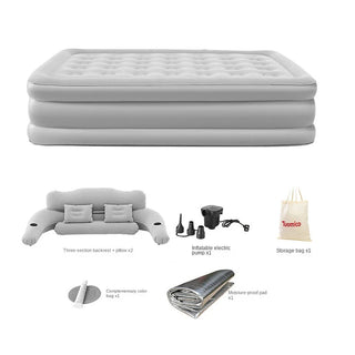 Materasso Gonfiabile Pieghevole PVC Trasporto Leggero Utile Morbido Facile Gonfiare-INTERIOR DREAM DESIGN